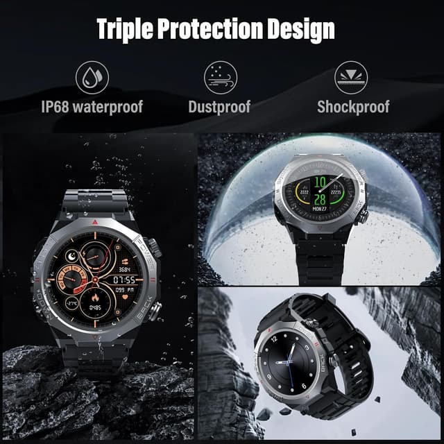 Thumbnail 5 de Smartwatch militare 1,39" con chiamate e cardiofrequenzimetro