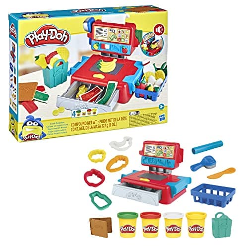 Detalle de Hasbro Play-Doh Caja registradora juguetes 4 colores 🎲