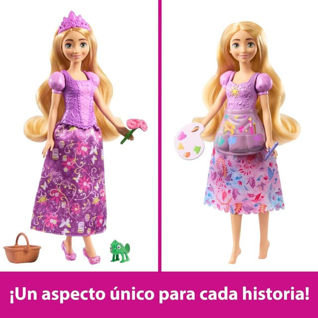 Thumbnail 3 de Mattel Disney Princesas Rapunzel 2 en 1 con accesorios🎀