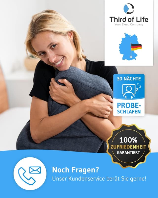 Thumbnail 6 de NuMOON Nacken-Kissen QuickDry mit Memory-Foam-Wellnesskern (55x40x12 cm) für Seitenschläfer & Rückenschläfer