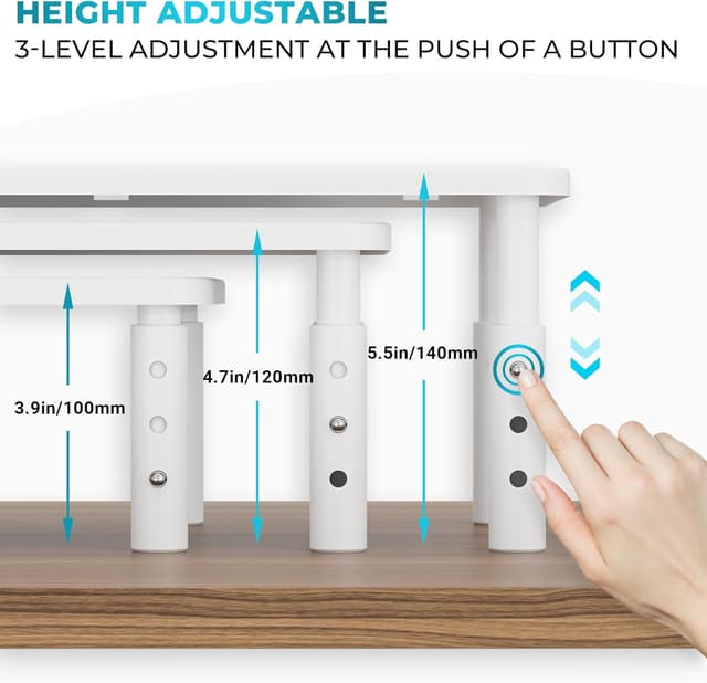 Thumbnail 2 de BONTEC Adjustable Monitor Riser Stand 20kg 🖥