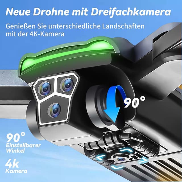 Detalle de HYTOBP S166 GPS Drohne 4K, unter 249 g