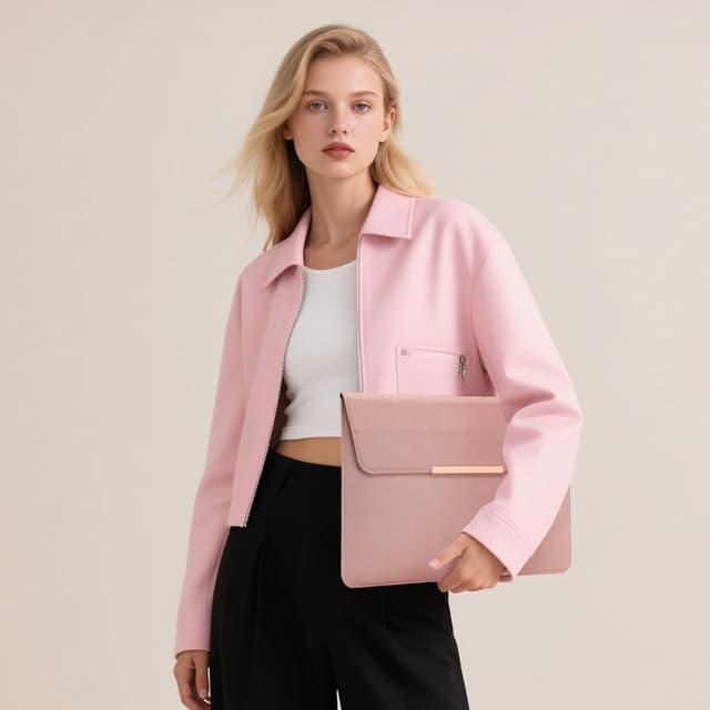 Thumbnail 6 de HYZUO Borsa 13 pollici per PC rosa