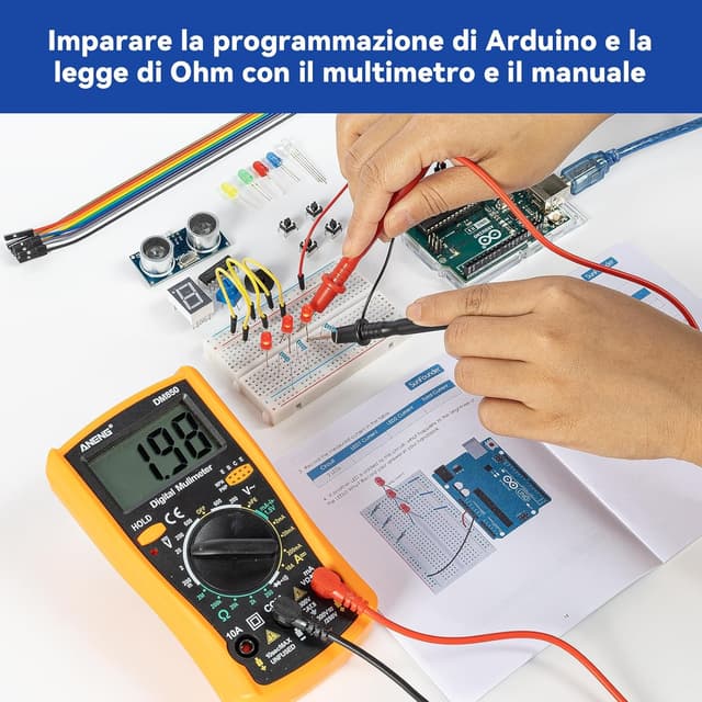 Thumbnail 2 de SunFounder Beginner's Lab Kit di avvio con Arduino Uno R3, multimetro e 34 progetti