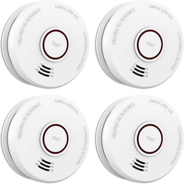 Imagen de LSHOME 4 Pack Smoke Detector 9V Photoelectric en OfertitasTOP