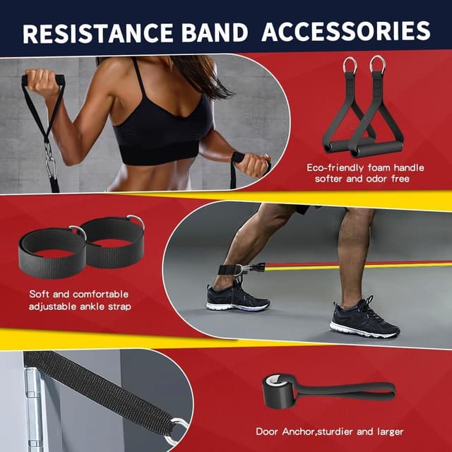 Thumbnail 2 de WHATAFIT Resistance Bands 5 levels 🏋