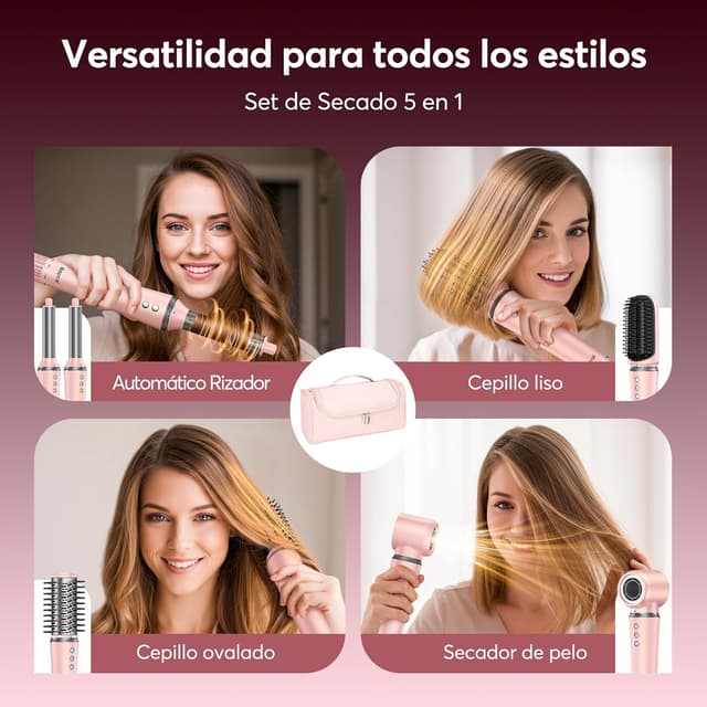 Detalle 2 de Bopcal 5 en 1 Air Styler Wrap 💨 Secador Alta Velocidad