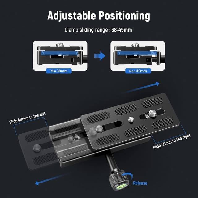 Detalle 2 de NEEWER 120mm QR Plate with Clamp