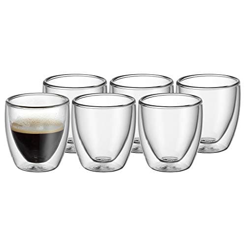 Detalle de WMF Kult Juego 6 tazas espresso 80 ml vidrio de doble pared