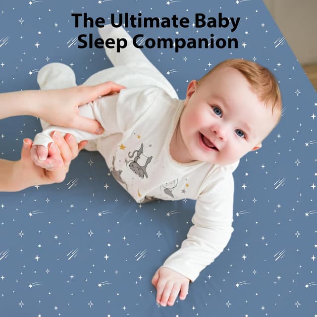 Thumbnail 4 de Unnivoll Travel Cot Sheets 95x65cm