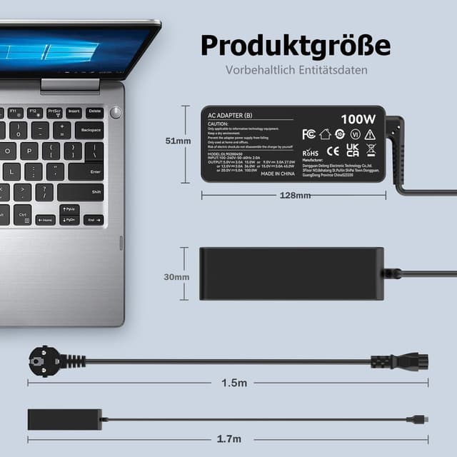 Thumbnail 6 de 100W USB C Netzteil Laptop Ladegerät