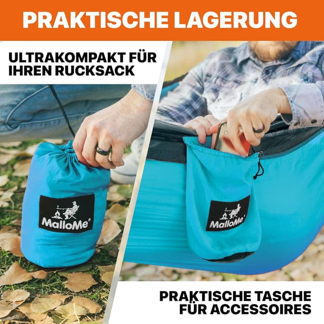 Detalle 2 de MalloMe Einzel Hängematte 285 x 140 cm