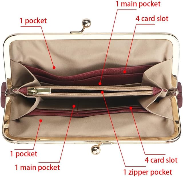 Thumbnail 4 de Royal Bagger 1468 RFID Kiss Lock Wallet 20cm