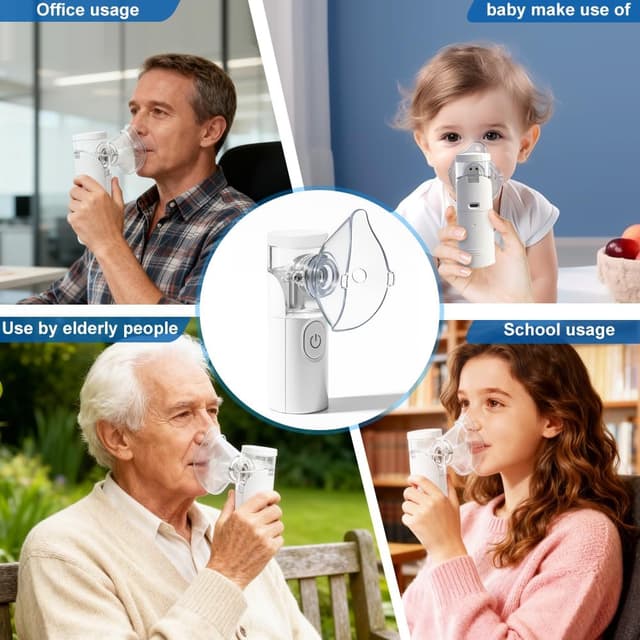 Thumbnail 2 de Inhalateur nasal Nebulisateur portable blanc