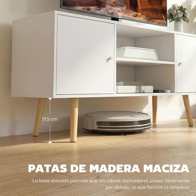 Thumbnail 4 de HOMCOM Mueble de TV 120x34x50 cm blanco
