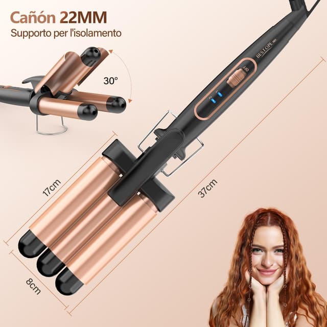 Thumbnail 5 de BESTOPE MIX 22mm Piastra Onde per Capelli