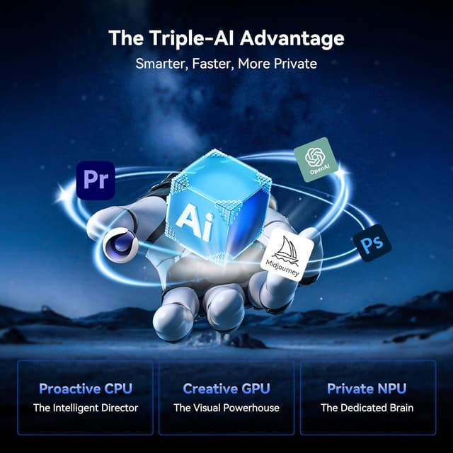 Detalle de GEEKOM IT13MAX Mini PC (Intel Core U9-185H, Windows 11 Pro) – 16GB RAM / 1TB SSD, WiFi 7, Dual LAN