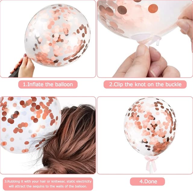 Detalle 2 de Decoración de Tartas Happy Birthday Rosa Oro ✨ - 17 Piezas