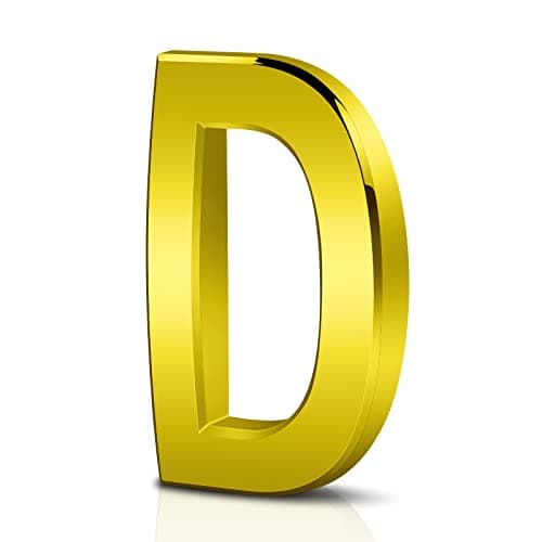 Detalle de Vicloon Plaque numéro maison moderne 3D Or