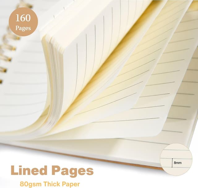 Detalle 2 de JSQJ cuaderno espiral A5 4 uds