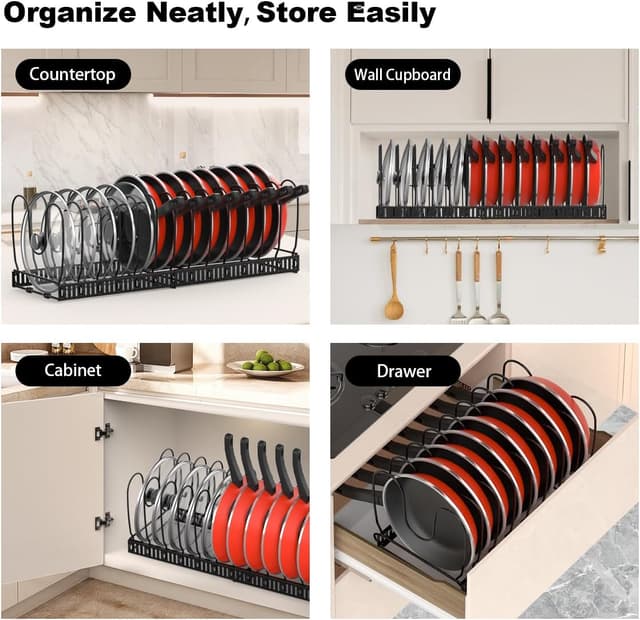 Thumbnail 5 de Housolution Pot and Pan Organizer 22.83"