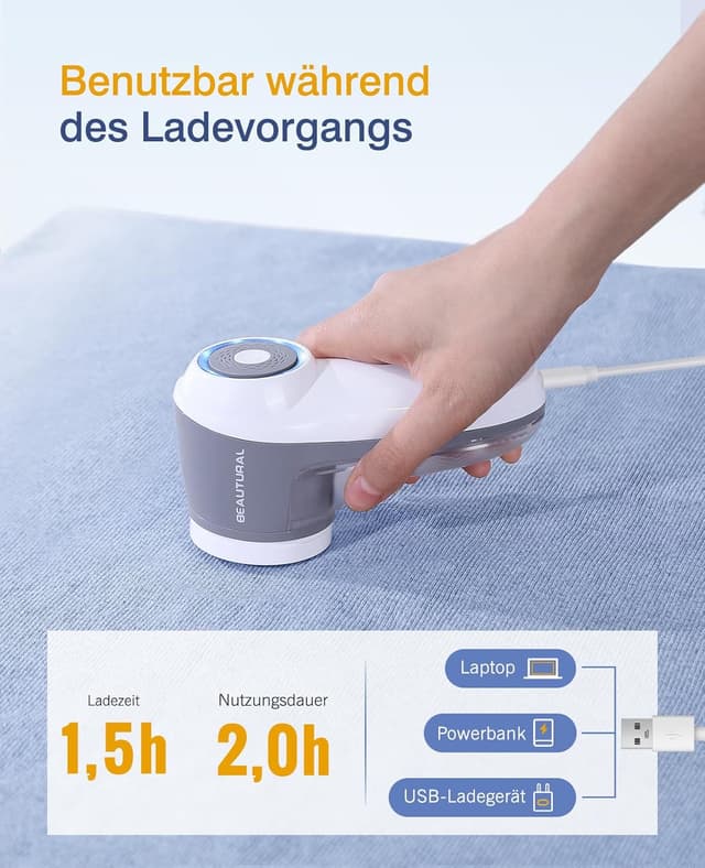 Thumbnail 2 de BEAUTURAL Fusselrasierer 9000 U/min