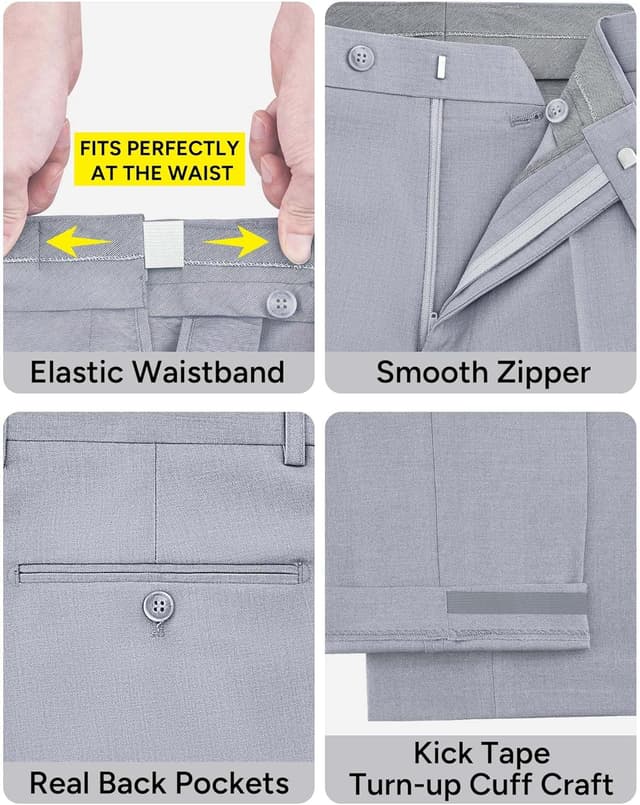 Thumbnail 4 de Gentle Season 5-Piece Stretch Slim Suit 🤵