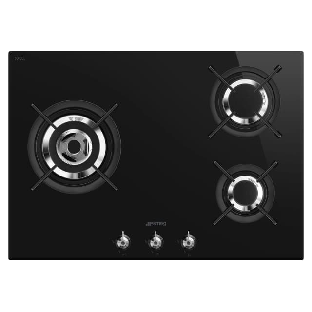 Detalle de Smeg PV373LCN placa de gas 70 cm