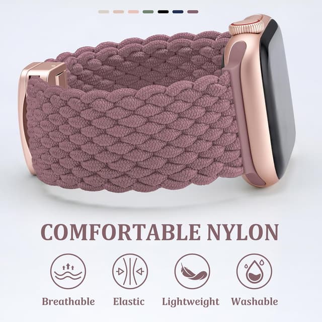 Detalle 2 de DigiHero Braided Loop nylon strap with magnetic clasp for Apple Watch (38–46mm)