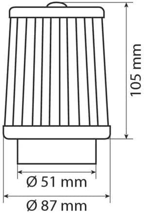 Thumbnail 1 de Lampa AF-6 06702 Filtre à air sport 50 mm