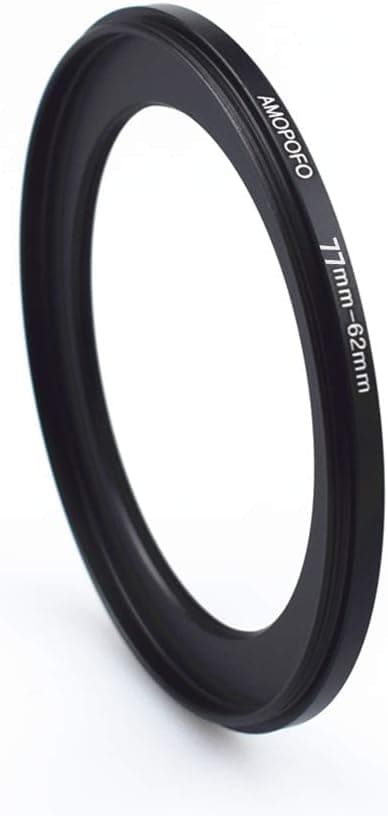 Detalle de AMOPOFO 77-62mm step down camera filter ring (UV/ND/CPL filter adapter)