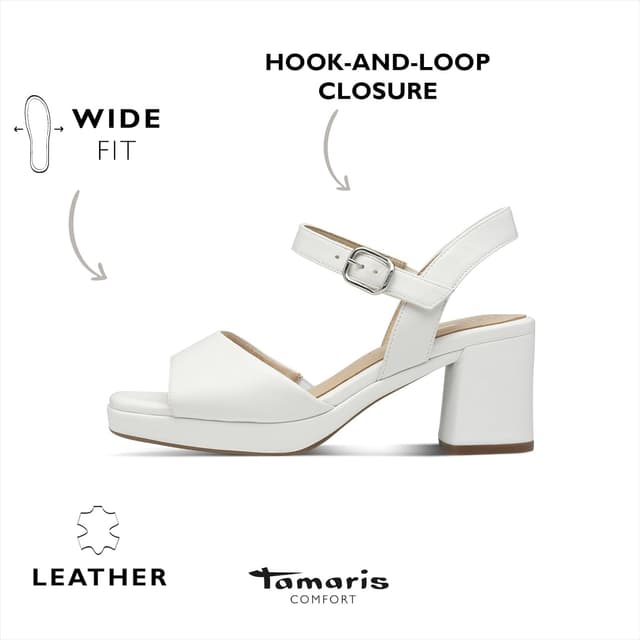 Detalle 2 de Tamaris Comfort Sandalette 8-8-88309-20 „Comfort fit“ – halluxfreundlich & Wide Fit