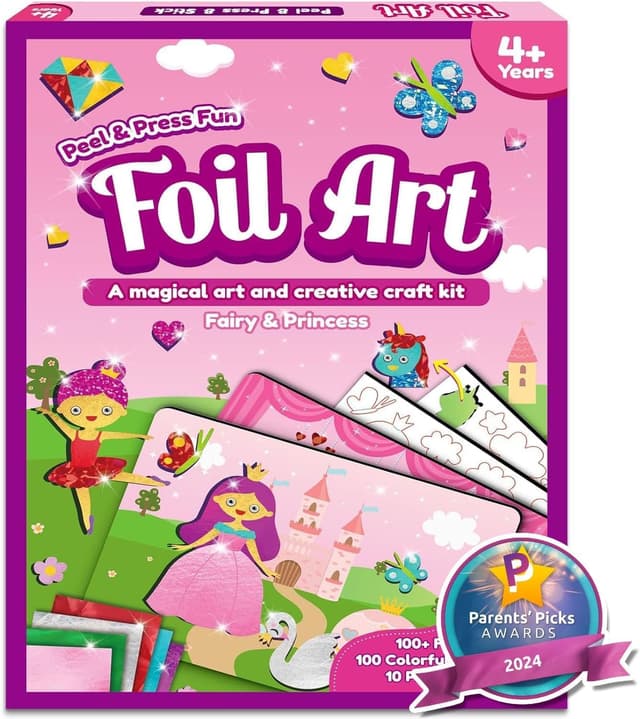 Detalle de ZMLM Folienspaß Einhorn‑Sticker Bastelset für Mädchen 4–9 Jahre 🎨