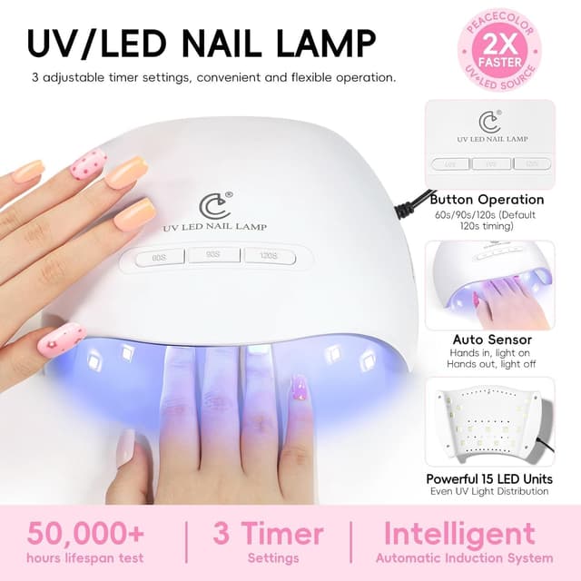 Thumbnail 4 de PEACECOLOR Gel NĂ€gel Set 22 Farben đ