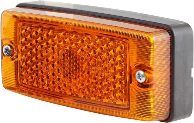 Detalle de HELLA feu latéral halogène 24V/12V rétroréfléchissant gauche ou droite (ADR/GGVS) jaune