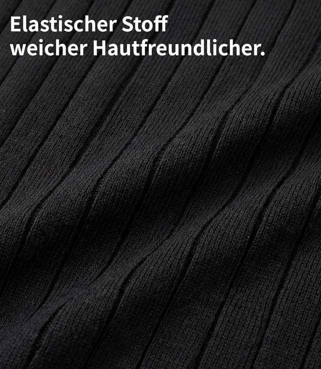 Detalle de GLESTORE Langarm-Poloshirt für Herren mit Giraffen-Stickerei