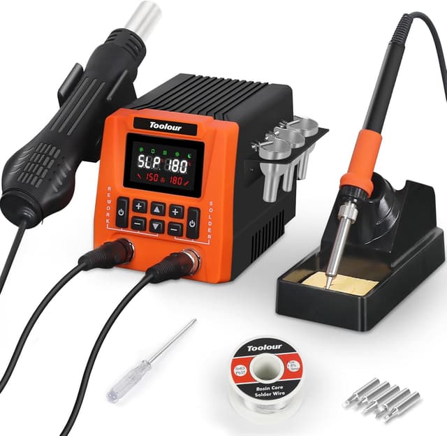 Detalle de TOOLOUR 851 Lötstation mit PID 700 W