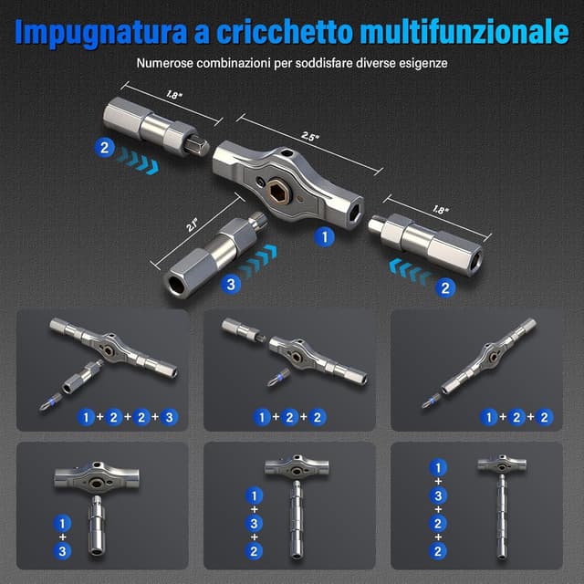 Detalle de Koeutoze cacciavite a cricchetto 24 in 1