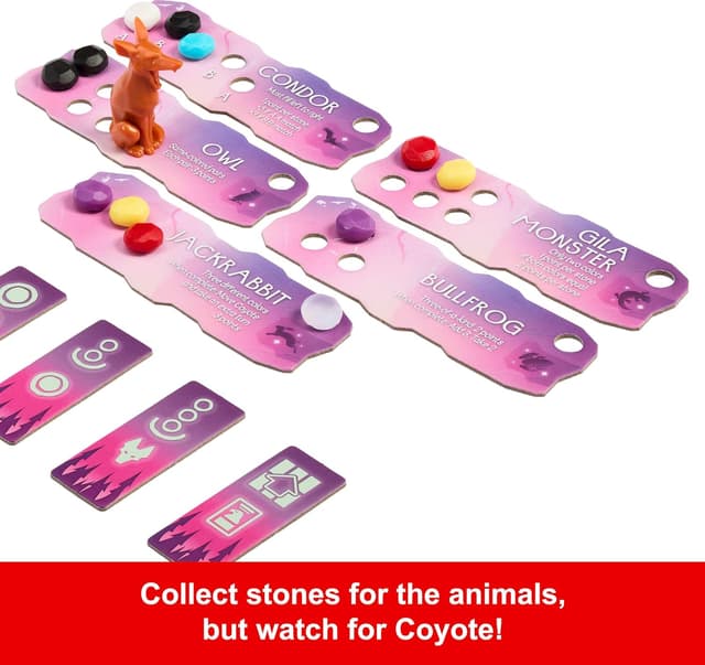 Detalle 2 de Mattel Games Spirits of the Wild: Awakening Relaxing Strategy Board Game (2 Players)