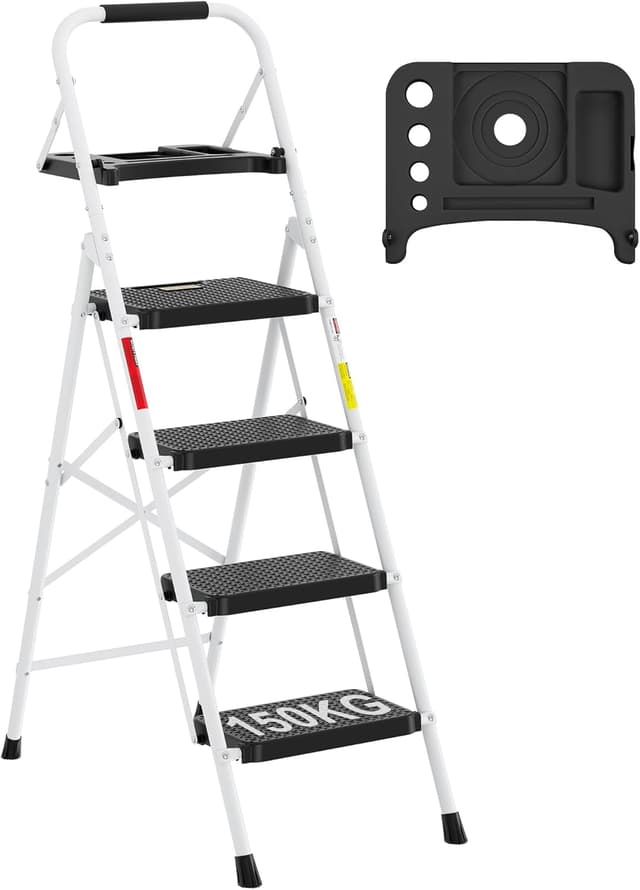 Detalle de BONTEC 4 Step Ladder 150 kg capacity 🚪
