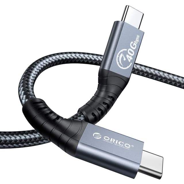 Detalle de ORICO Câble Thunderbolt 4 40 Gbps (compatible Thunderbolt 3/USB4) avec charge PD 100 W