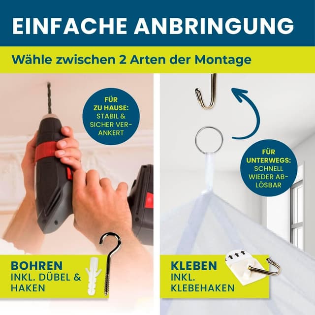 Detalle 1 de HOBERG Reise Moskitonetz 60 cm Ø