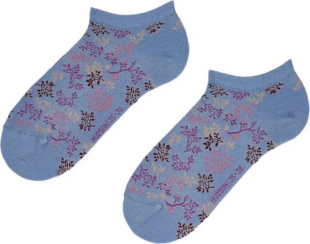 Detalle de Hudson Damen Sneaker-Socken Bud mit Blumenmuster