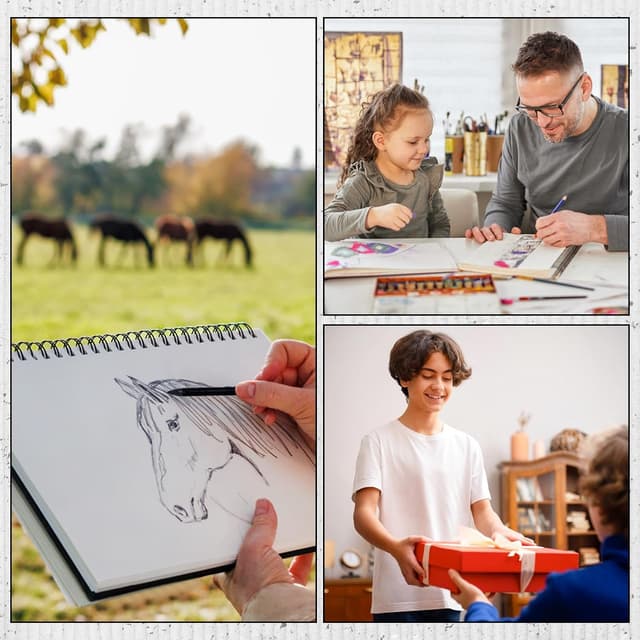 Thumbnail 6 de A4 Sketchbook 160gsm, 60 Sheets drawing pad