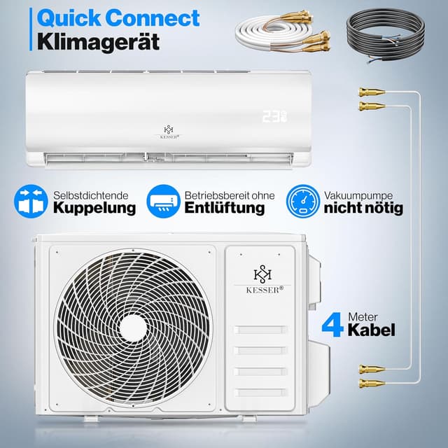 Thumbnail 1 de KESSER Split Klimaanlage 12000 BTU 3,4 kW