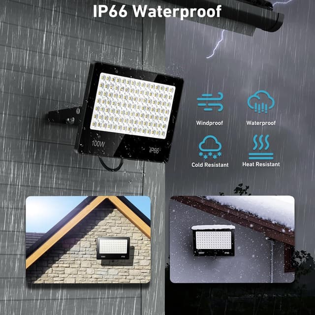 Thumbnail 2 de LAMLAMCK LED Strahler Außen 100W