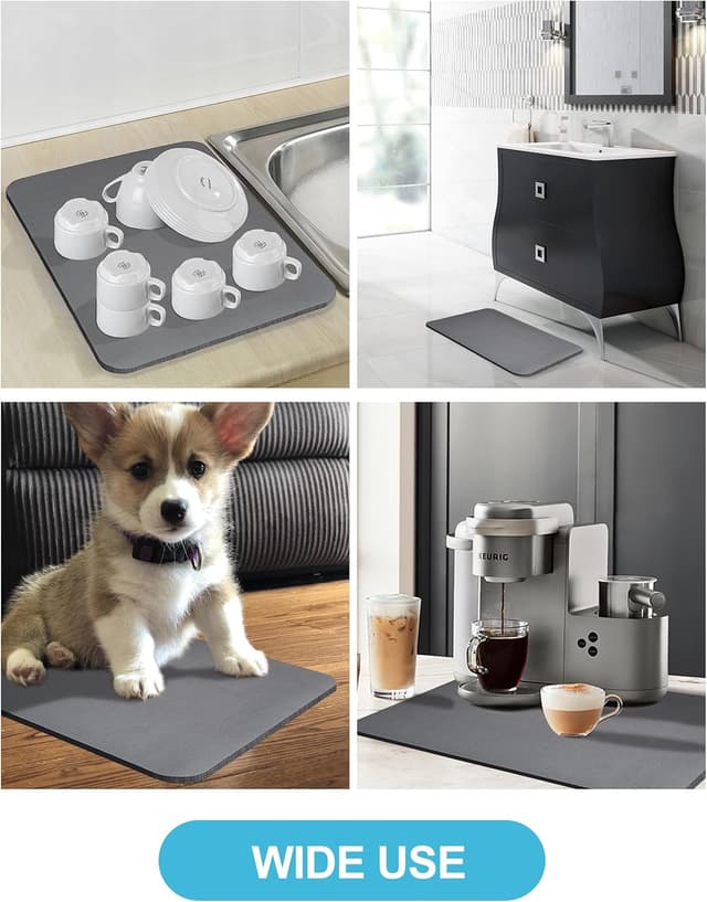 Thumbnail 5 de Dish Drying Mat 12"x19" for Counter 🧽