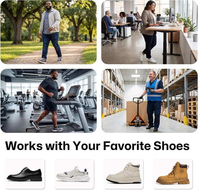 Detalle 2 de WalkHero High Arch Support Insoles 220+ lbs