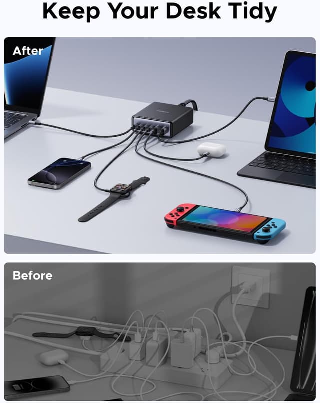 Thumbnail 6 de UGREEN 100W USB-C Charging Station (6-Port GaN) with 4 USB-C and 2 USB-A