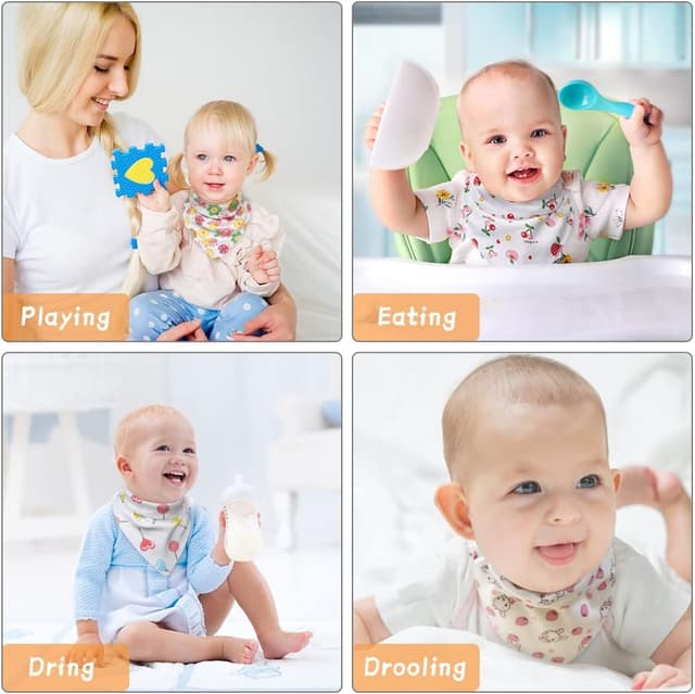 Thumbnail 5 de Vicloon Bavaglino Neonato 10 pezzi